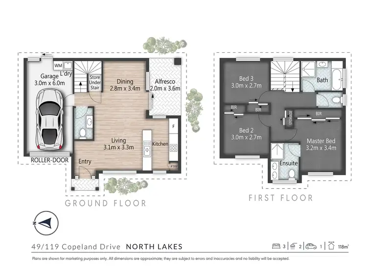 Floorplan of Homely townhouse listing, 49/119 Copeland Drive, North Lakes QLD 4509