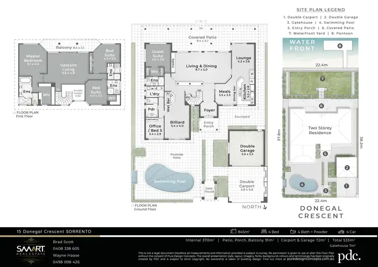 Floorplan of Homely house listing, 15 Donegal Crescent, Sorrento QLD 4217