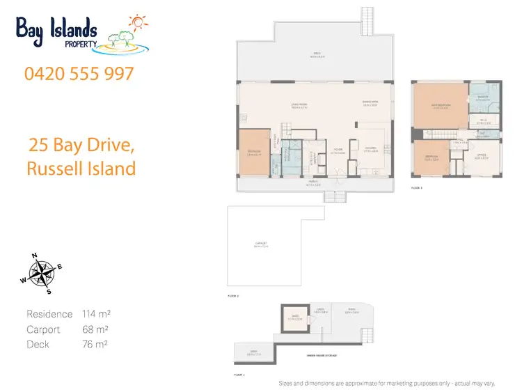 Floorplan of Homely house listing, 25 Bay Drive, Russell Island QLD 4184