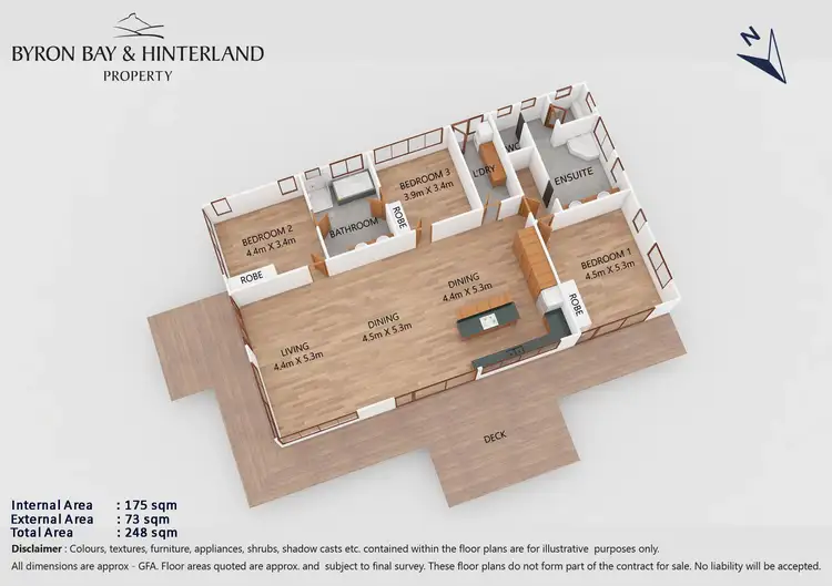 Floorplan of Homely rural property listing, 1059 The Pocket Road, Main Arm NSW 2482