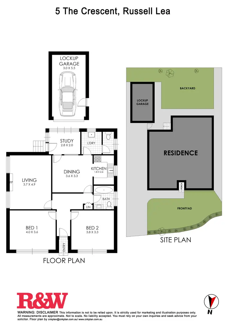 Floorplan of Homely house listing, 5 The Crescent, Russell Lea NSW 2046