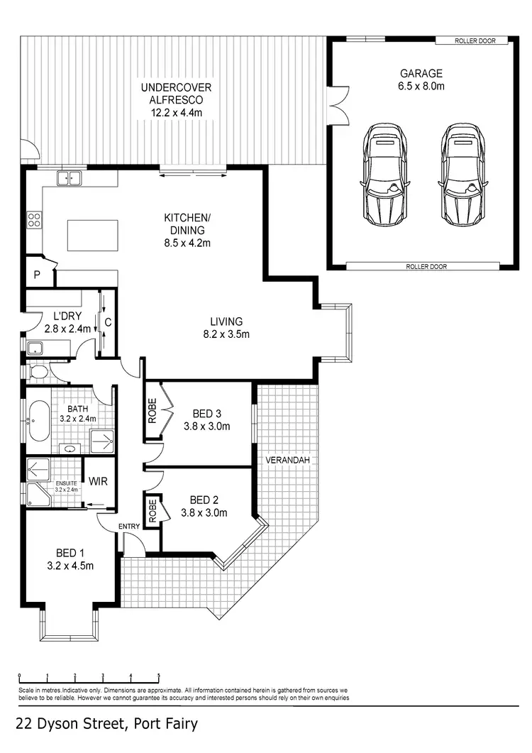 Floorplan of Homely house listing, 22 DYSON STREET, Port Fairy VIC 3284