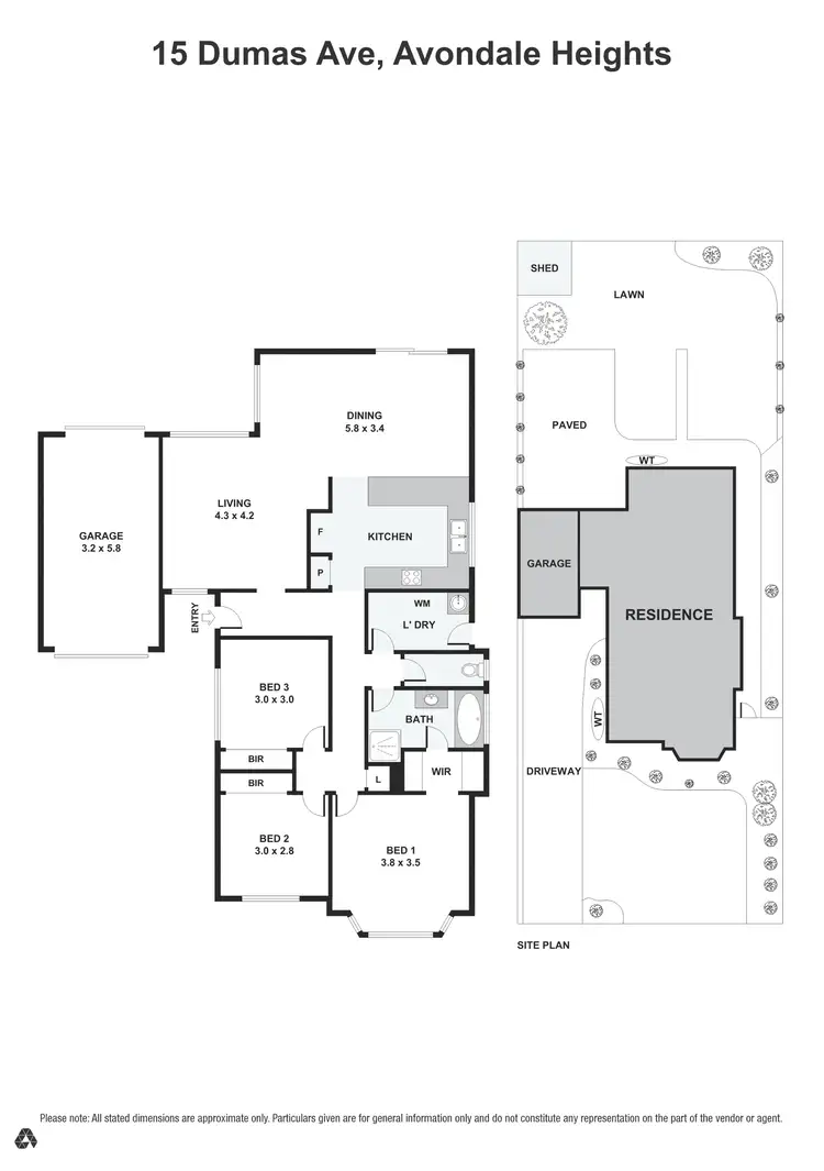 Floorplan of Homely house listing, 15 Dumas Avenue, Avondale Heights VIC 3034