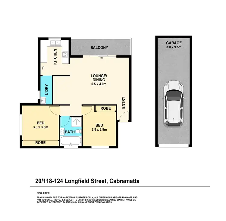Floorplan of Homely unit listing, 20/118 Longfield Street, Cabramatta NSW 2166