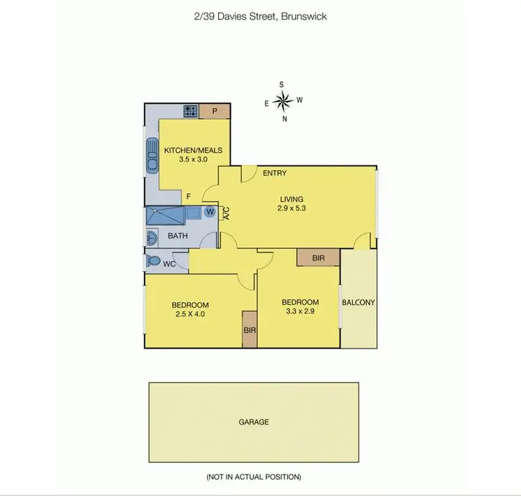 Floorplan of Homely apartment listing, 2/39 Davies Street, Brunswick VIC 3056