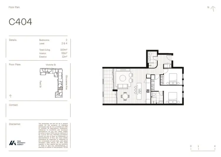 Floorplan of Homely apartment listing, 404/1B Gloucester Avenue, Burwood NSW 2134