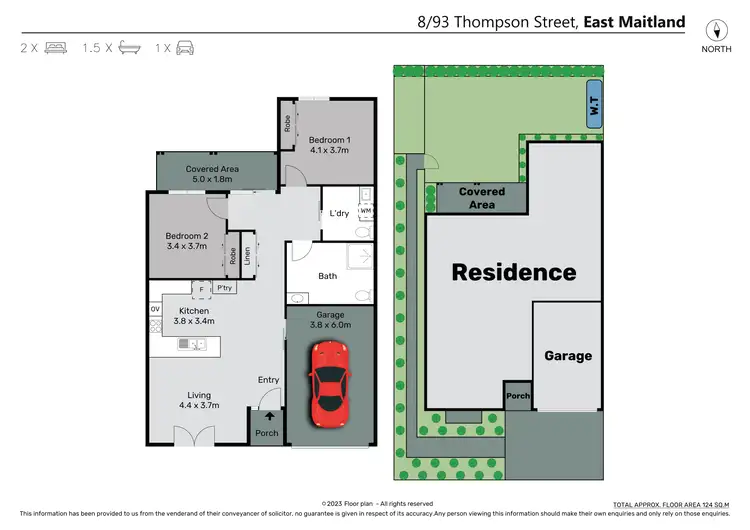 Floorplan of Homely house listing, 8/93 Thompson Street, East Maitland NSW 2323