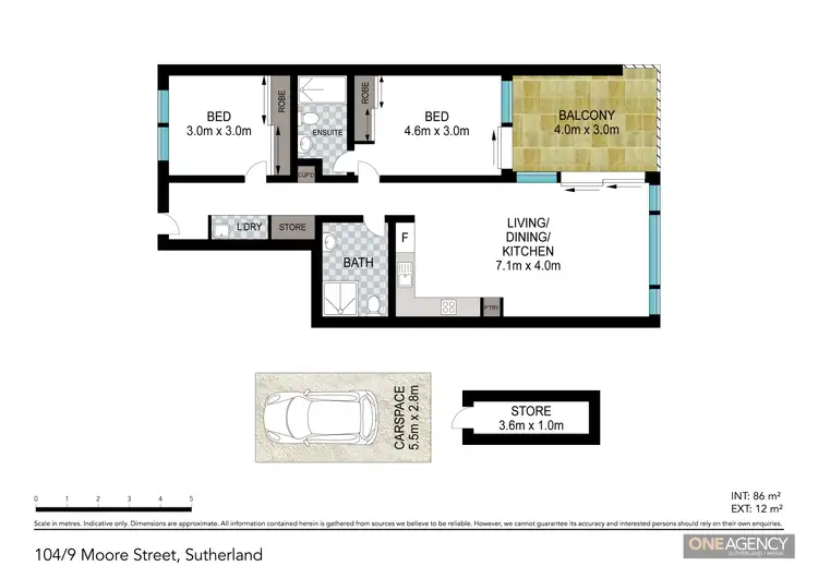 Floorplan of Homely apartment listing, 104/9 Moore Street, Sutherland NSW 2232