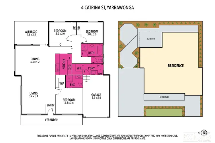 Floorplan of Homely house listing, 4 Catrina Street, Yarrawonga VIC 3730