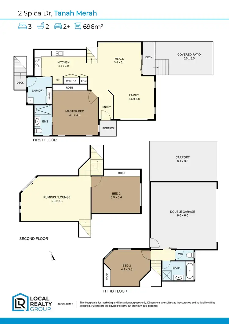 Floorplan of Homely house listing, 2 Spica Drive, Tanah Merah QLD 4128