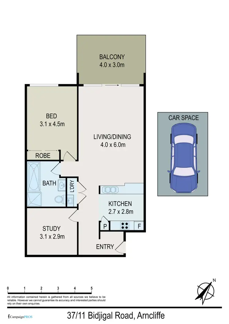 Floorplan of Homely apartment listing, 37/11 Bidjigal Road, Arncliffe NSW 2205
