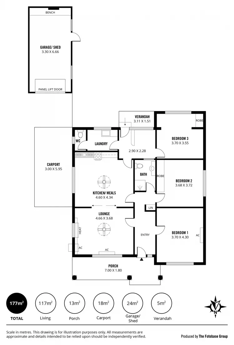Floorplan of Homely house listing, 38 Fortisgreen Avenue, Pennington SA 5013