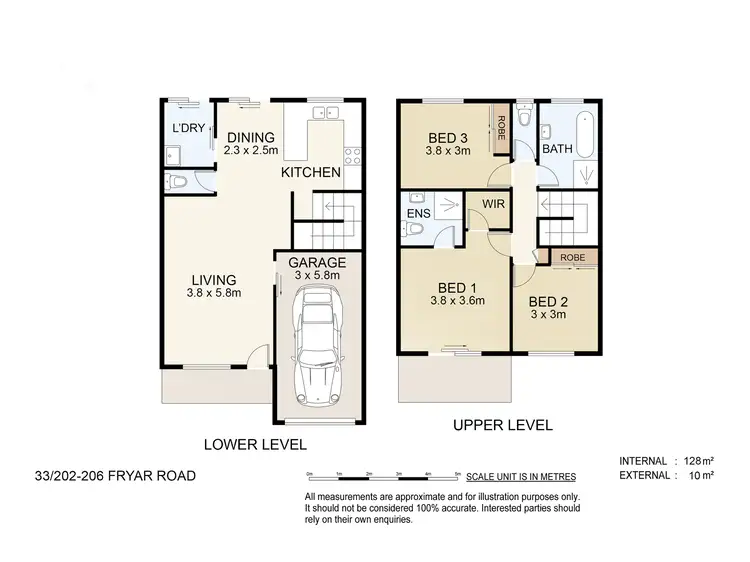 Floorplan of Homely townhouse listing, 33/202-206 Fryar Road, Eagleby QLD 4207