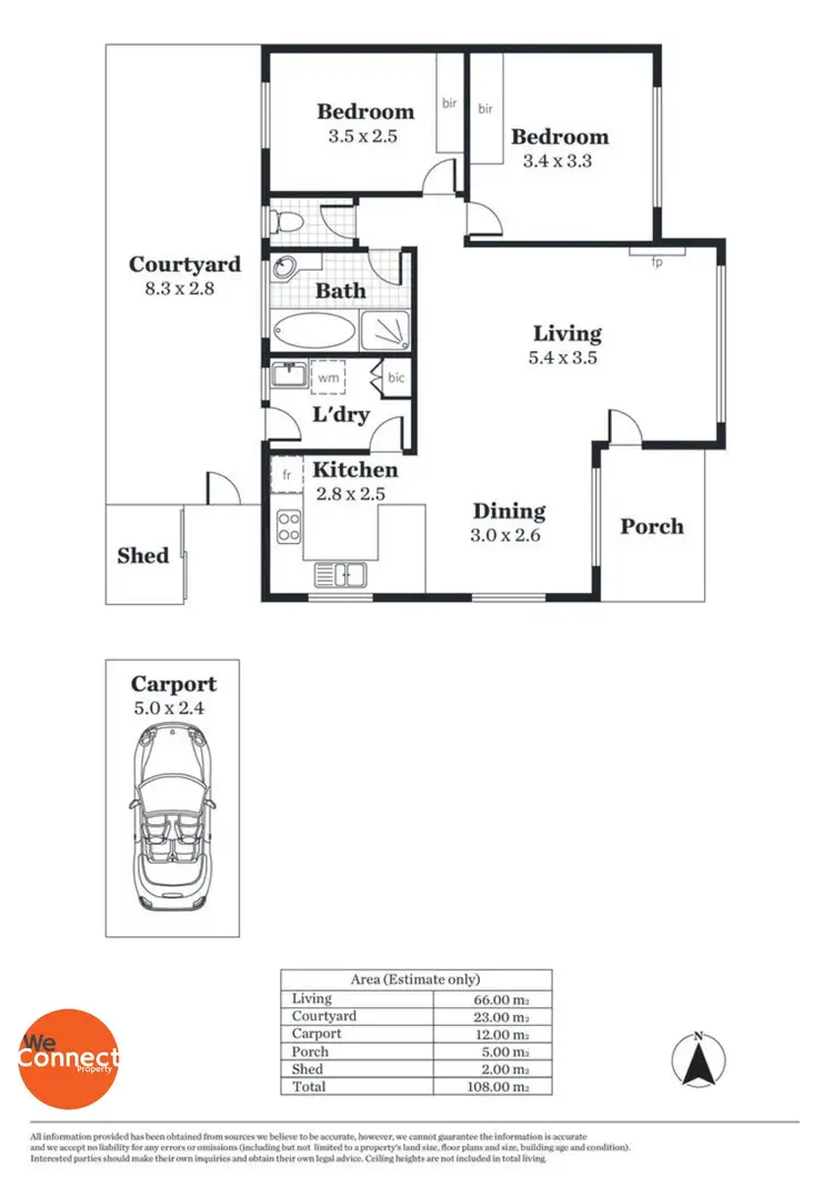 Floorplan of Homely unit listing, 1/32 Third Avenue, St Morris SA 5068