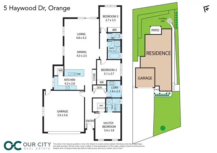 Floorplan of Homely house listing, 5 Haywood Drive, Orange NSW 2800