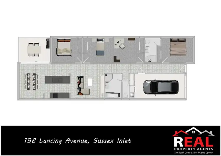 Floorplan of Homely semi-detached listing, 19B Lancing Avenue, Sussex Inlet NSW 2540