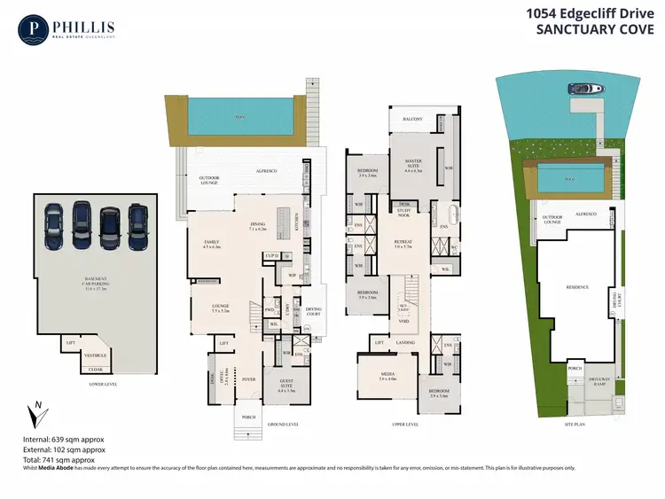 Floorplan of Homely house listing, 1054 Edgecliff Drive, Sanctuary Cove QLD 4212