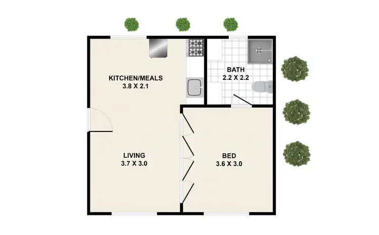 Floorplan of Homely unit listing, 28/41 Defiance Road, Woodridge QLD 4114