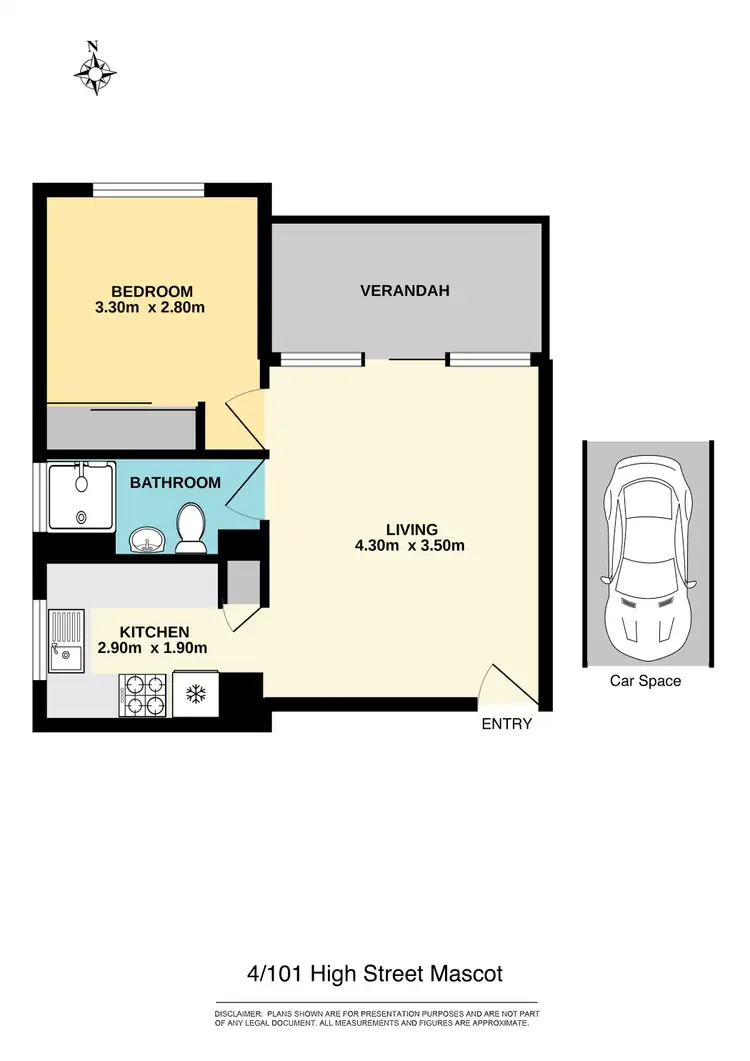 Floorplan of Homely apartment listing, 4/101 High Street, Mascot NSW 2020