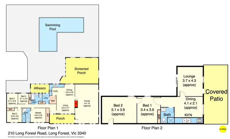 Floorplan of Homely house listing, 210 Long Forest Road, Long Forest VIC 3340