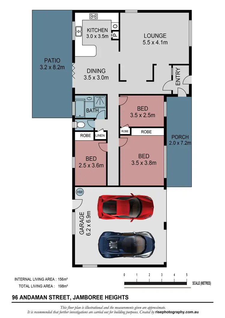 Floorplan of Homely house listing, 96 Andaman Street, Jamboree Heights QLD 4074