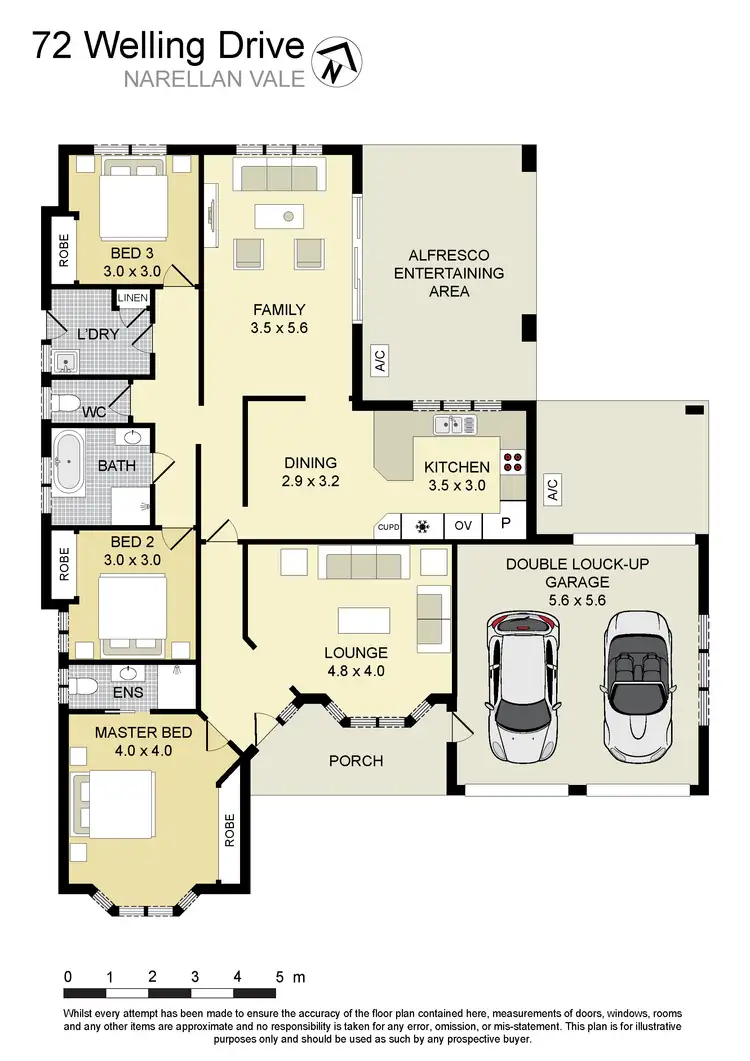 Floorplan of Homely house listing, 72 Welling Drive, Narellan Vale NSW 2567