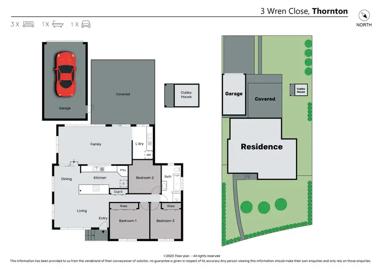 Floorplan of Homely house listing, 3 Wren Close, Thornton NSW 2322