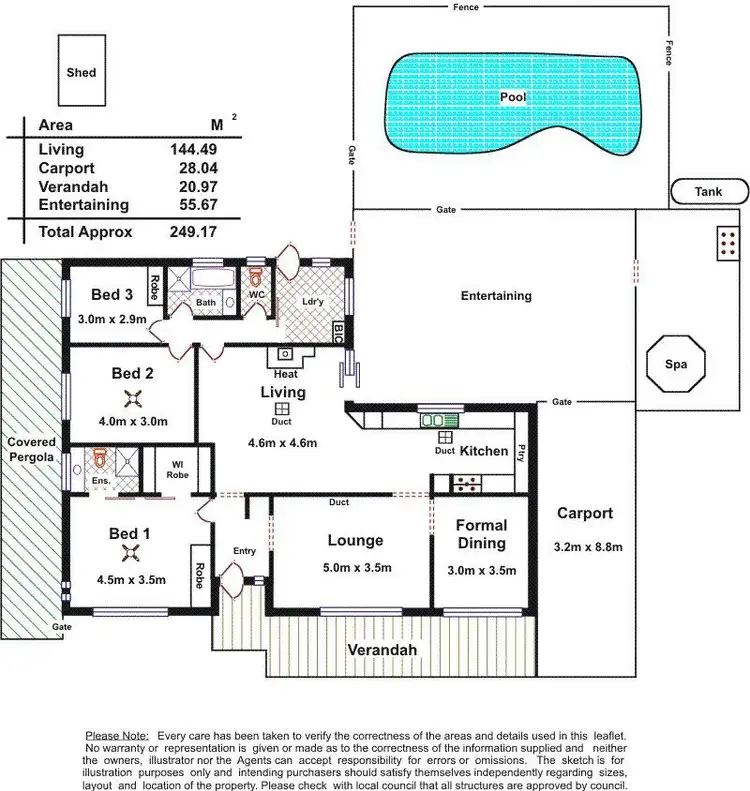 Floorplan of Homely house listing, 12 Krowalle Crescent, Hawthorndene SA 5051
