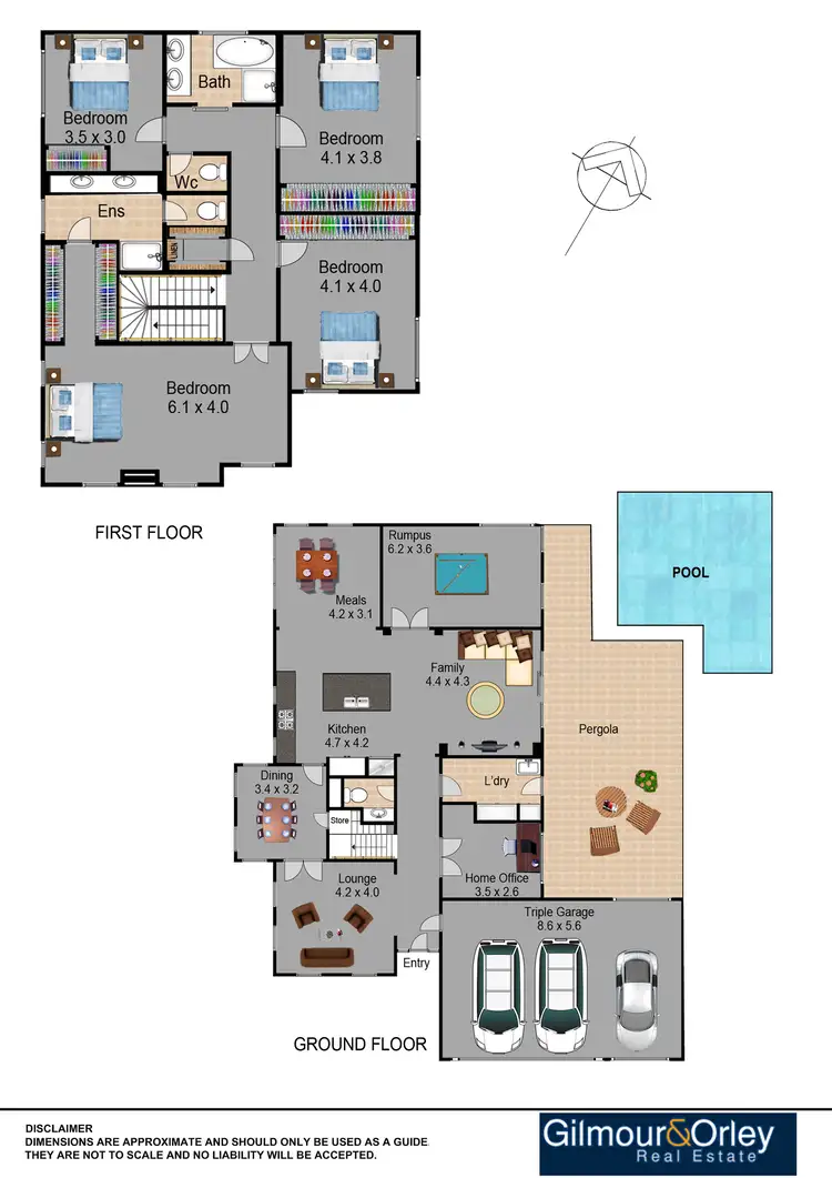 Floorplan of Homely house listing, 5 Frasca Place, Kellyville NSW 2155