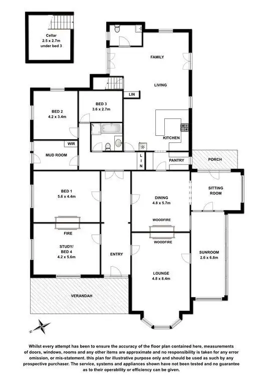 Floorplan of Homely house listing, 36 Elizabeth Street, Mount Gambier SA 5290