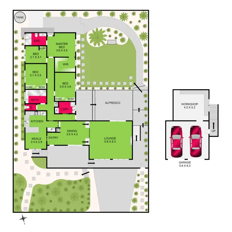 Floorplan of Homely house listing, 47 Peter Street, Grovedale VIC 3216
