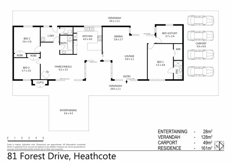 Floorplan of Homely house listing, 81 Forest Drive, Heathcote VIC 3523