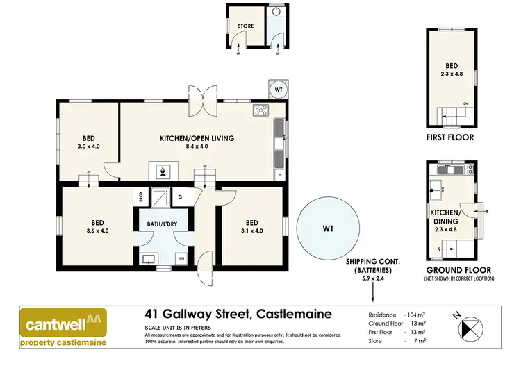 Floorplan of Homely house listing, 41 Gallway Street, Chewton VIC 3451