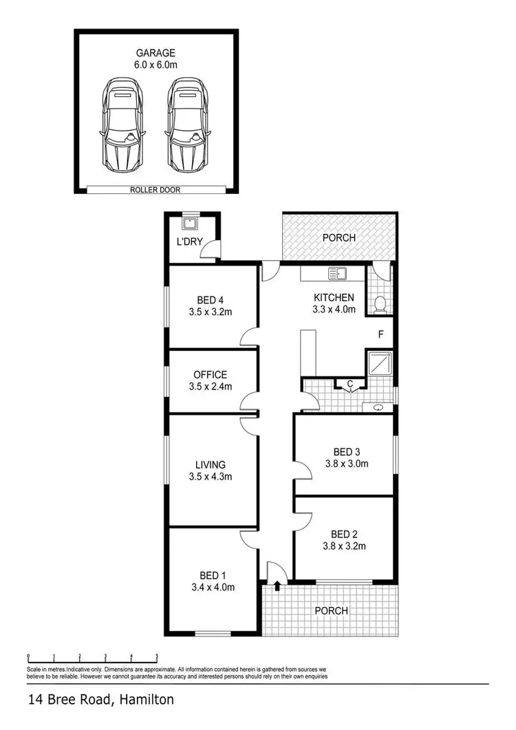 Floorplan of Homely house listing, 14 Bree Road, Hamilton VIC 3300