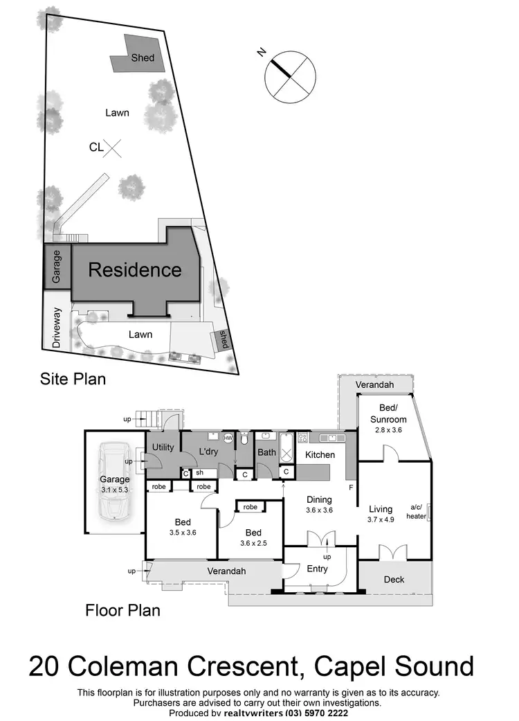 Floorplan of Homely house listing, 20 Coleman Crescent, Capel Sound VIC 3940