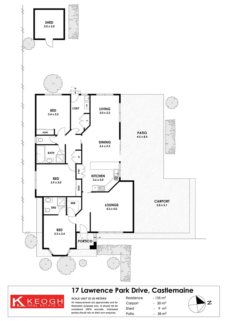 Floorplan of Homely house listing, 17 Lawrence Park Drive, Castlemaine VIC 3450