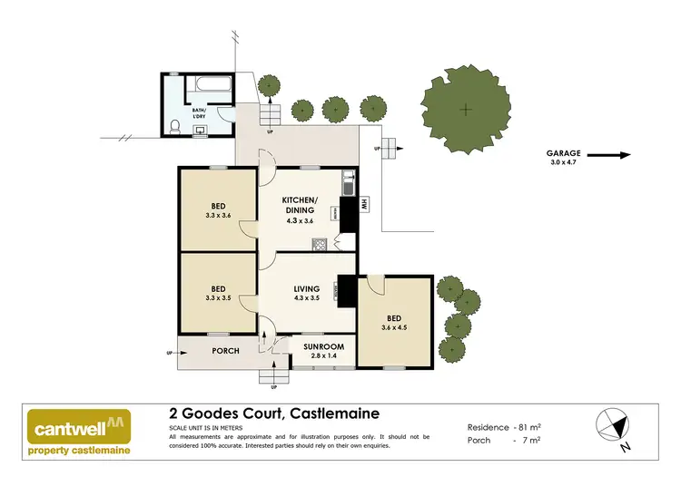 Floorplan of Homely house listing, 2 Goodes Court, Castlemaine VIC 3450