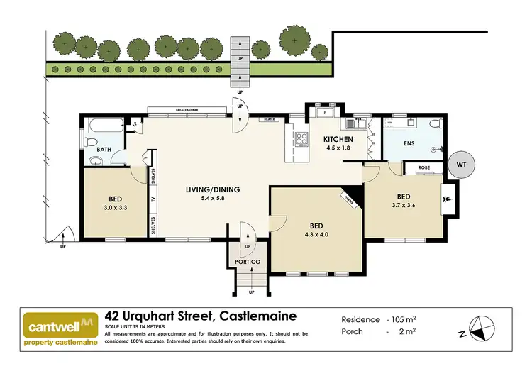 Floorplan of Homely house listing, 42 Urquhart Street, Castlemaine VIC 3450