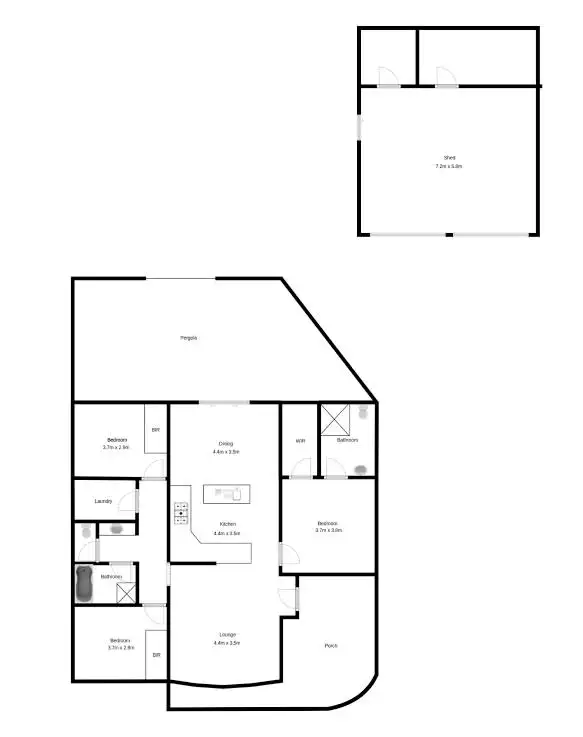 Floorplan of Homely house listing, 12 Lila Crescent, Nene Valley SA 5291