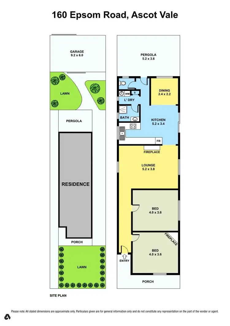 Floorplan of Homely house listing, 160 Epsom Road, Ascot Vale VIC 3032