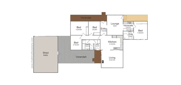 Floorplan of Homely house listing, 24 Tatong-Tolmie Road, Tatong VIC 3673