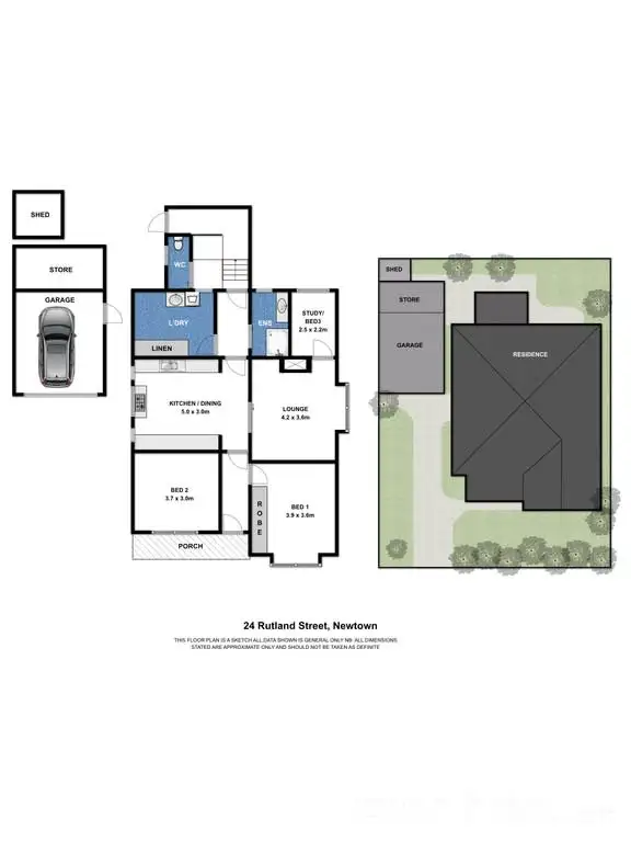 Floorplan of Homely house listing, 24 Rutland Street, Newtown VIC 3220