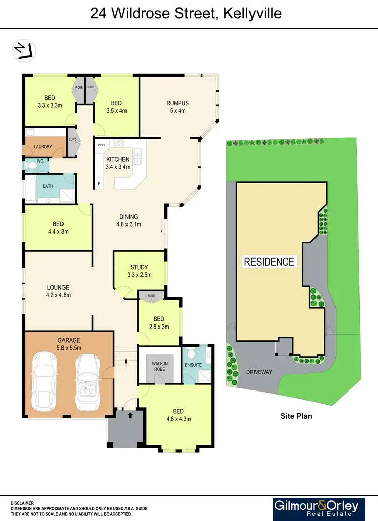 Floorplan of Homely house listing, 24 Wildrose Street, Kellyville NSW 2155