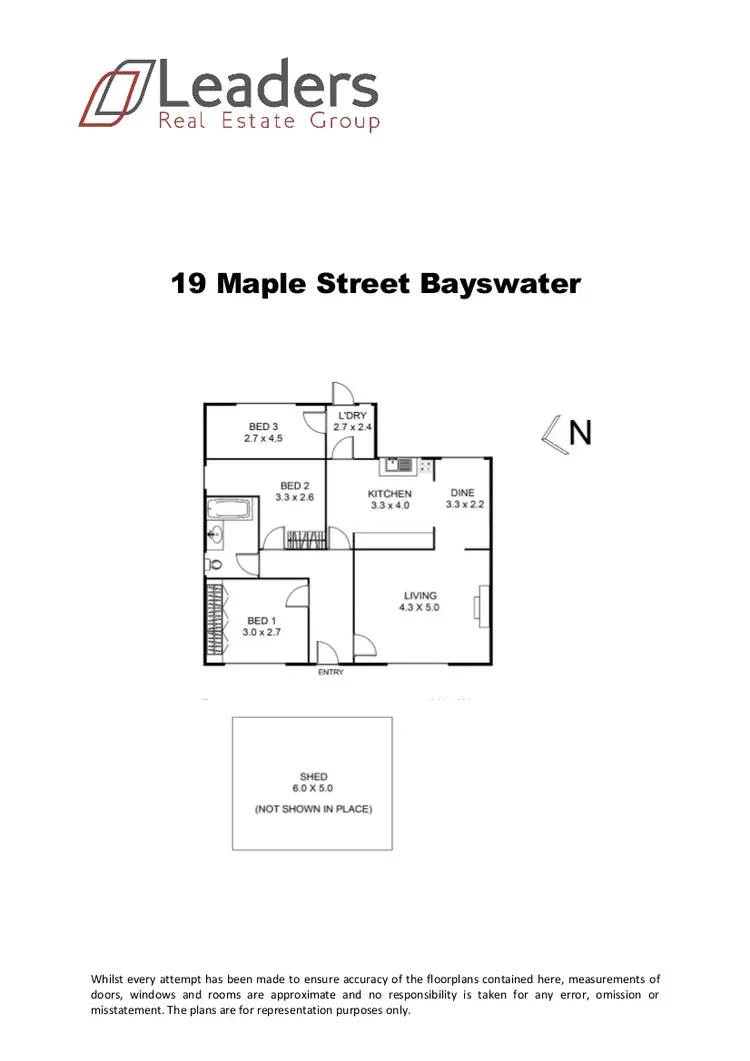 Floorplan of Homely house listing, 19 Maple Street, Bayswater VIC 3153