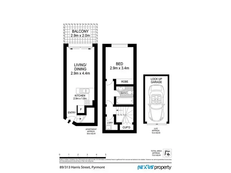 Floorplan of Homely apartment listing, 89/313 Harris Street, Pyrmont NSW 2009