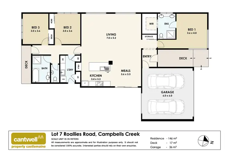 Floorplan of Homely house listing, Lot 7 Roalies Place, Campbells Creek VIC 3451