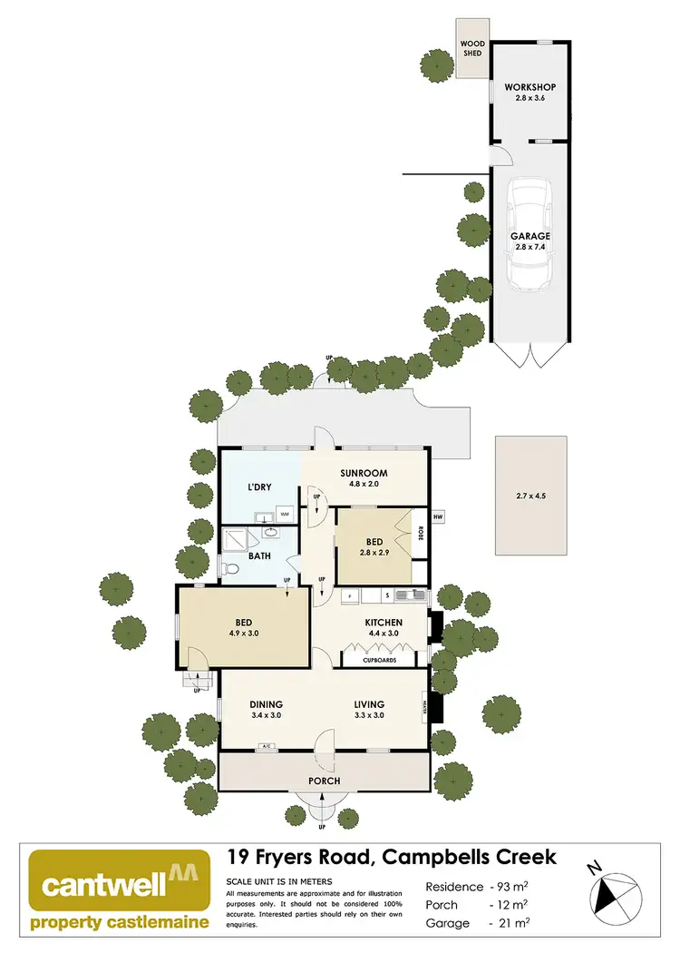 Floorplan of Homely house listing, 19 Fryers Road, Campbells Creek VIC 3451