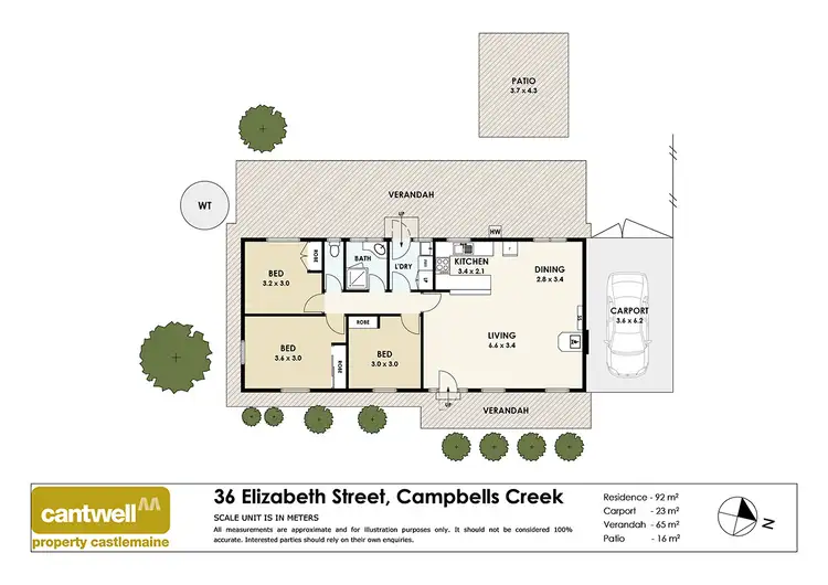 Floorplan of Homely house listing, 36 Elizabeth Street, Campbells Creek VIC 3451