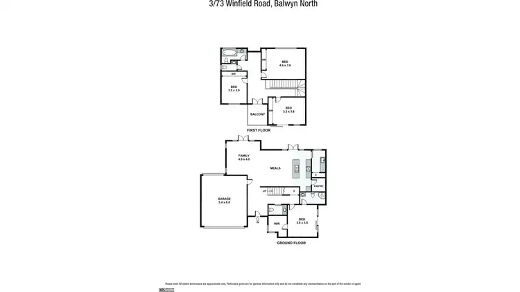 Floorplan of Homely townhouse listing, 3/73 Winfield Road, Balwyn North VIC 3104