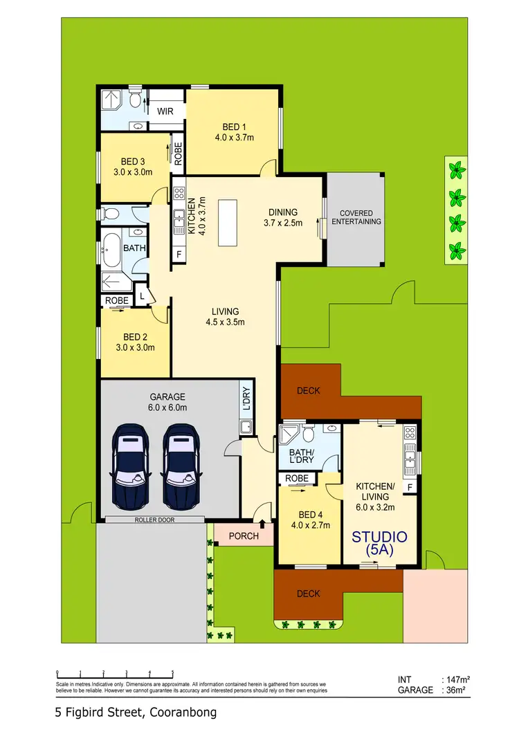 Floorplan of Homely house listing, 5 Figbird Street, Cooranbong NSW 2265